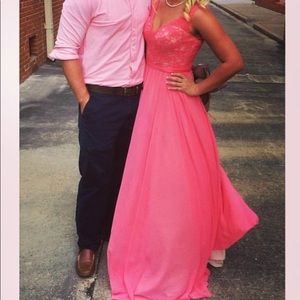 Coral mori lee dress sz 10 taken up to an 8